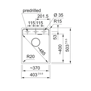 Franke sudopera MRG 110-37 TL A 125.0683.238