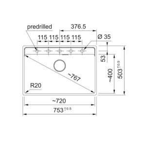 Franke sudopera MRG 110-72 TL A 125.0683.242