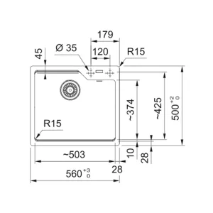 Franke sudopera UBG 610-50 A 114.0682.644