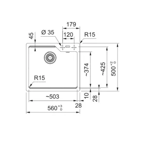Franke sudopera UBG 610-50 114.0686.793