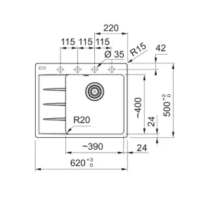 Franke sudopera CNG 611-62 A 114.0658.595
