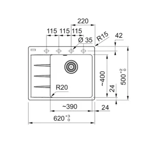 Franke sudopera CNG 611-62 A 114.0685.106