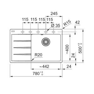 Franke sudopera CNG 611-78 A 114.0685.104
