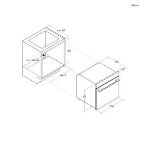 Haier ugradna rerna H6 ID2P5B3YTX